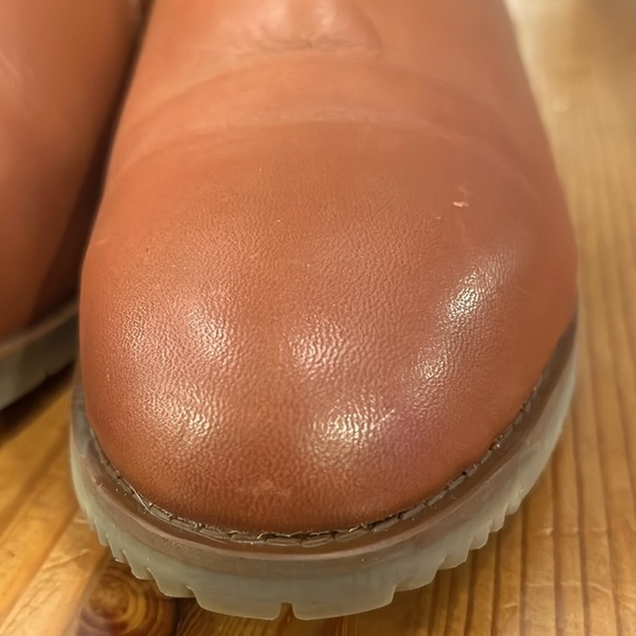 Xena Workwear Womens Bootie Non Slip brown Cognac size 6.5 EUC 37 - Picture 5 of 16